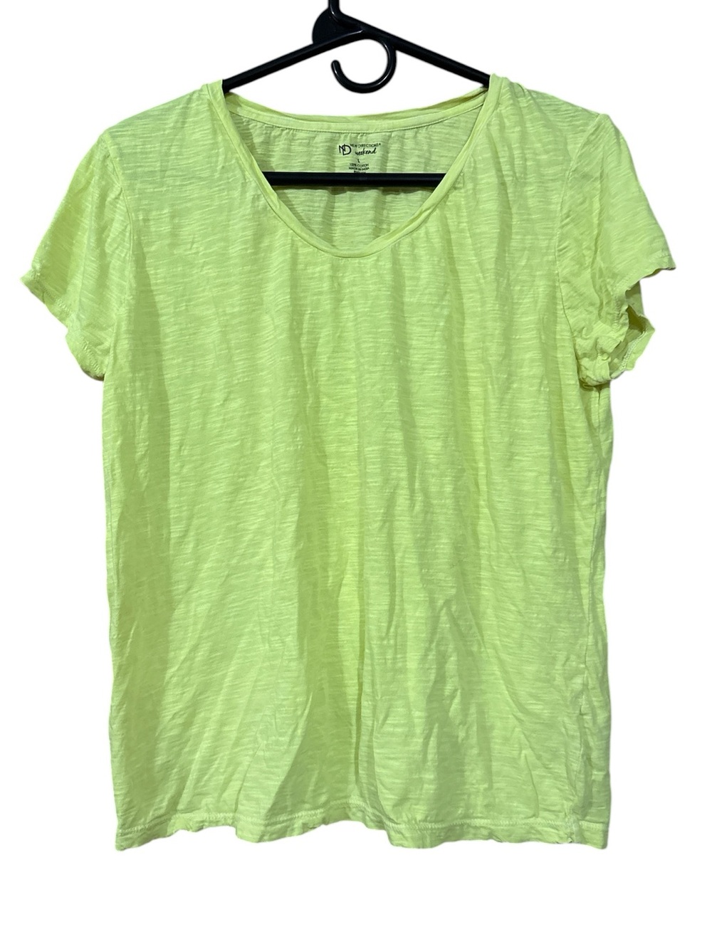 new directions Light Green Short Sleeve Scoop Neck Tee